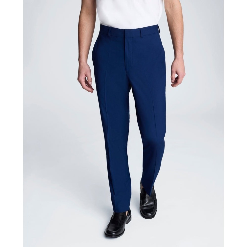 Kenneth Cole Reaction Mens Stretch Suit Separate Pants 29W 32L Blue
